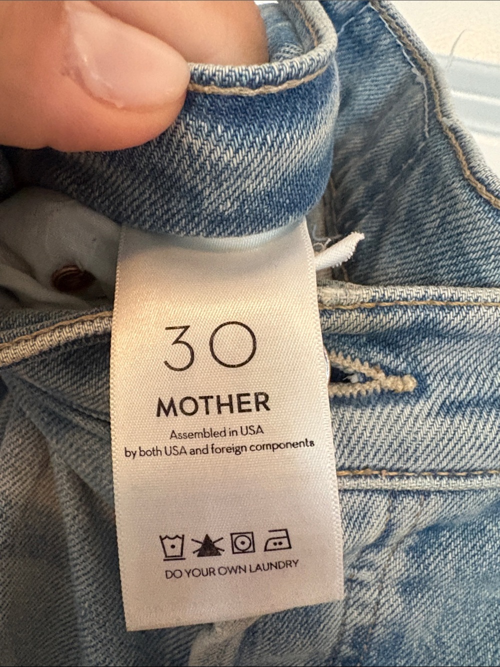 MOTHER Light Wash Relaxed Jeans - Picture 3 of 5